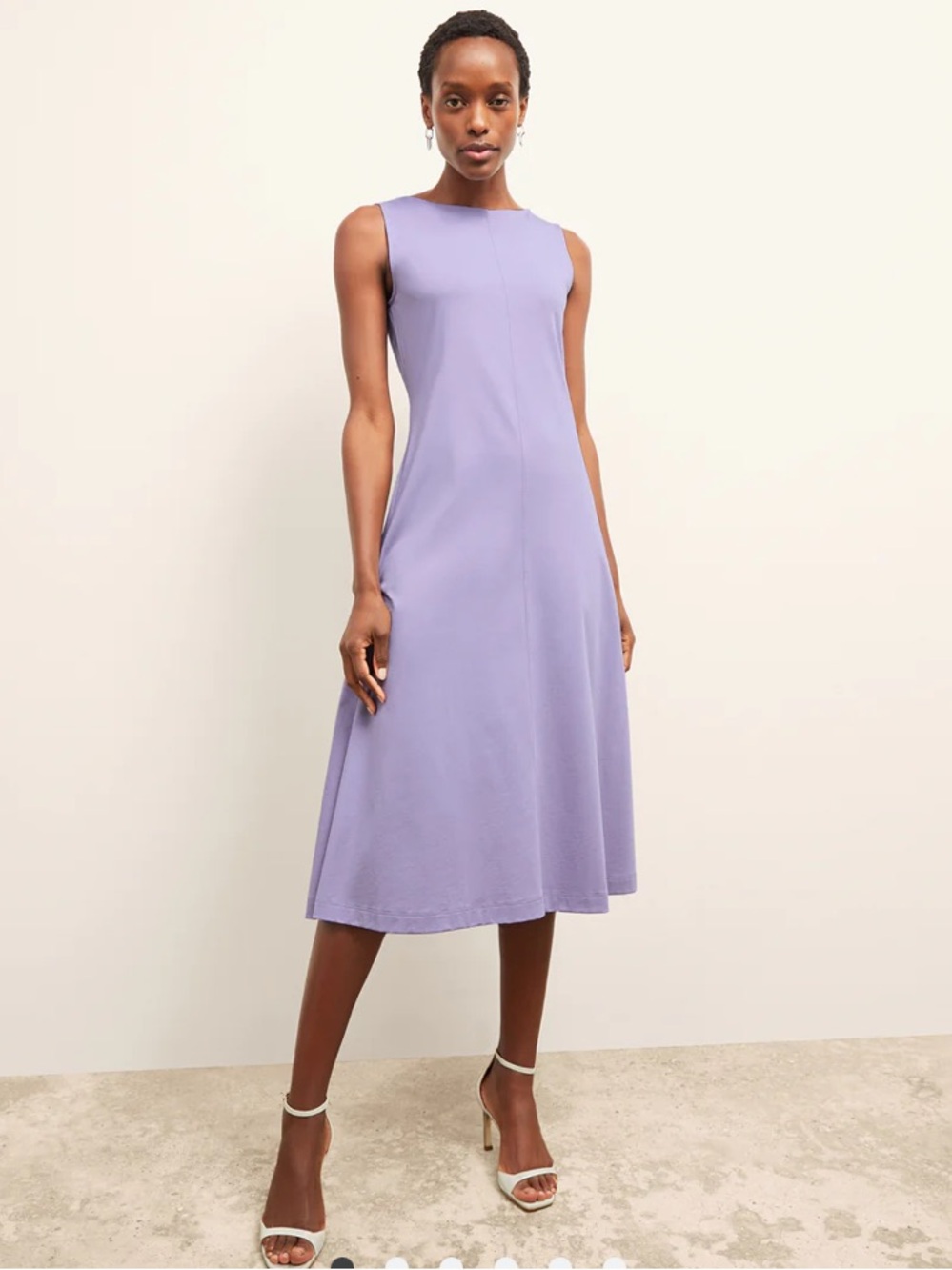 NWT MM Lafleur Milano Organic Jersey Pima Cotton Light Orchid Dress XS